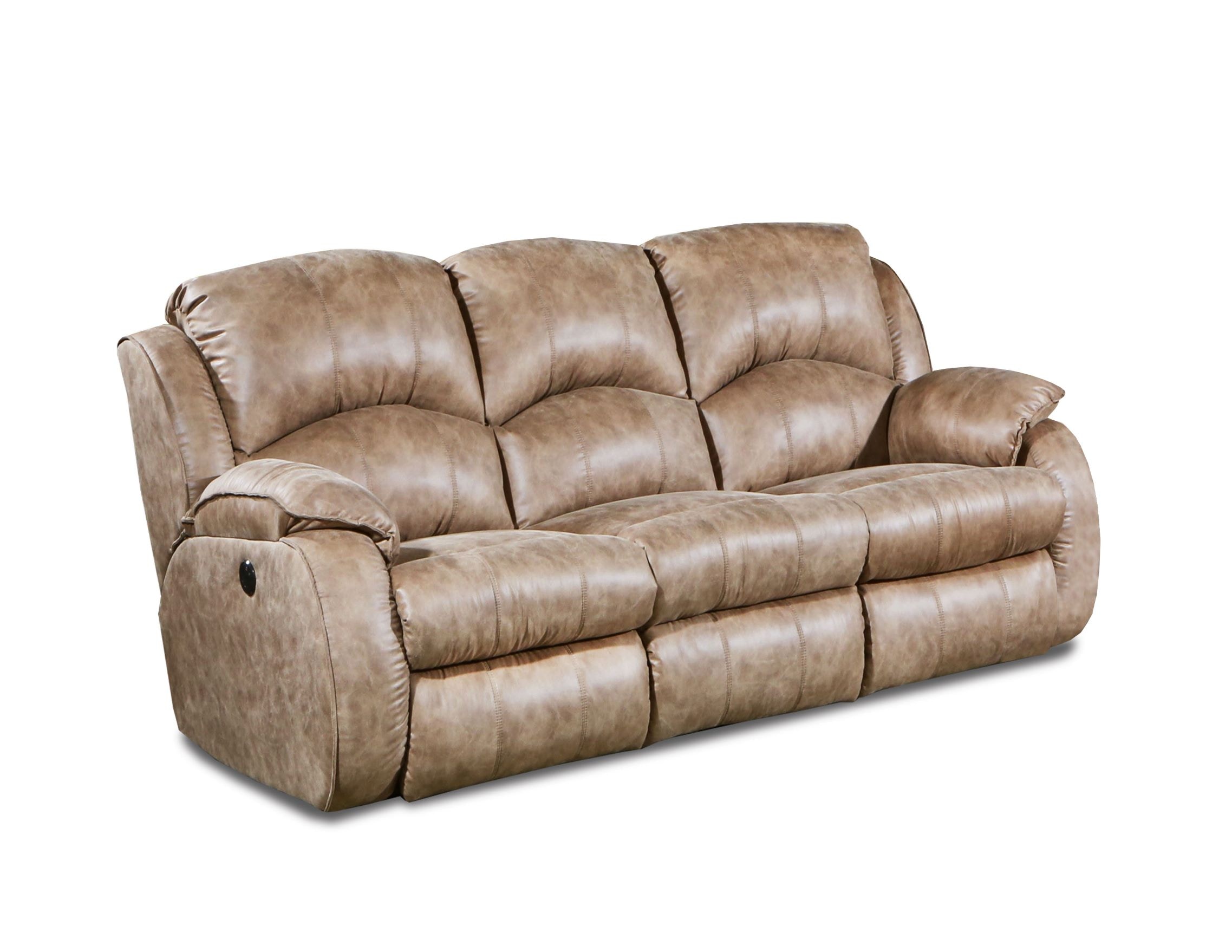 Southern Motion Living Room Power Headrest Double Reclining Sofa 705